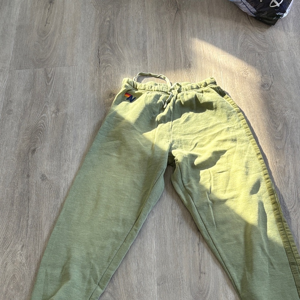 Aviator Nation Olive Green Pants